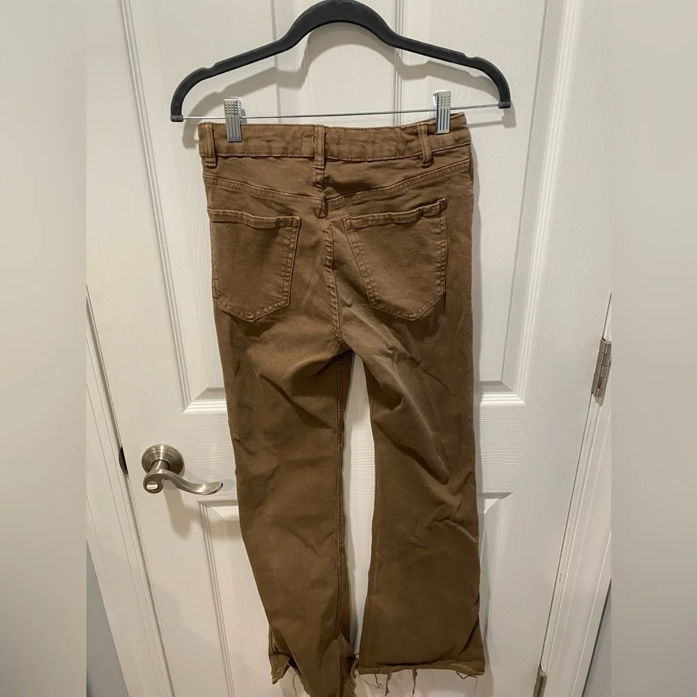 Garage Brown Denim Flare Jeans - Picture 3 of 6